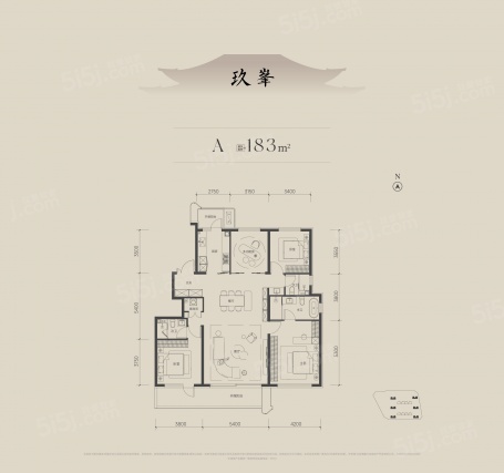 4室2厅3卫户型详情