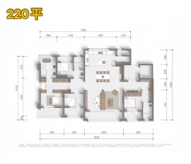 4室2厅3卫户型图