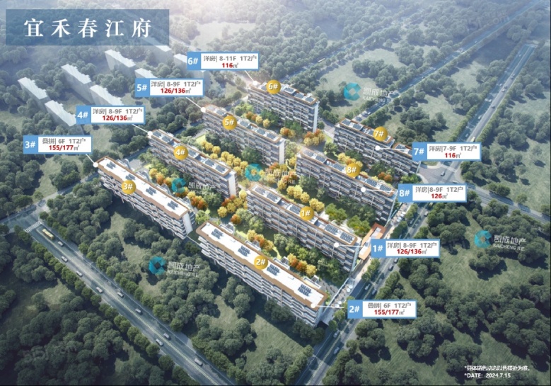 宜禾春江府沙盘图