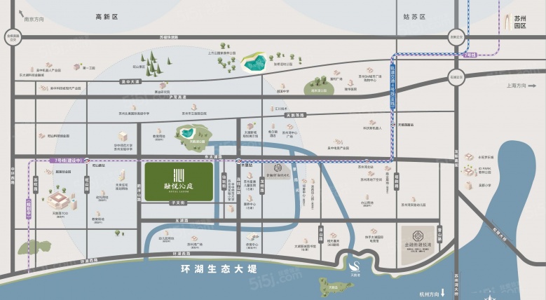 金融街融悦沁庭区位图
