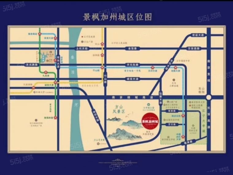 景枫你山区位图