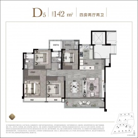 建发杭地发展云城之上4室2厅2卫