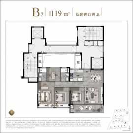 建发杭地发展云城之上4室2厅2卫