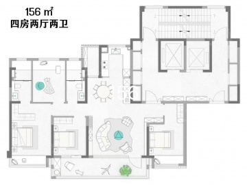狮山金茂府4室2厅2卫