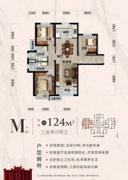 3室2厅2卫户型图