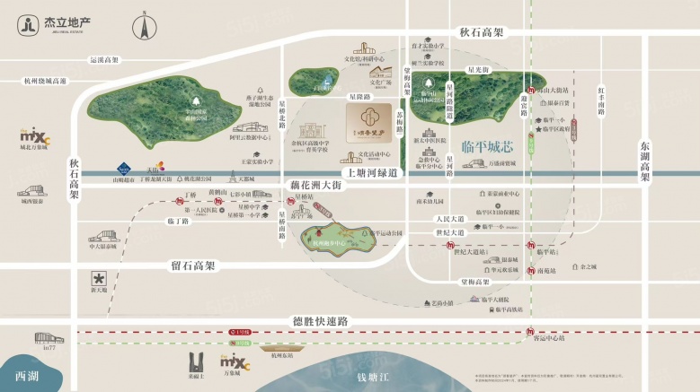 杰立颂香望庐区位图