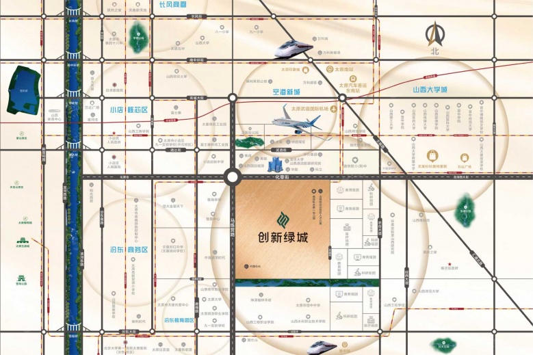 创新绿城区位图