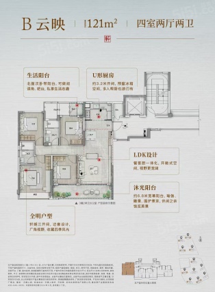 4室2厅2卫户型详情