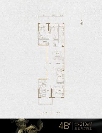 3室2厅2卫户型详情
