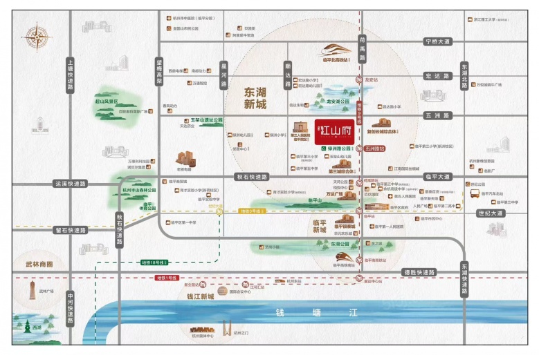 中交荷语江山府区位图