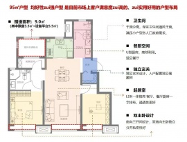 3室2厅2卫户型图