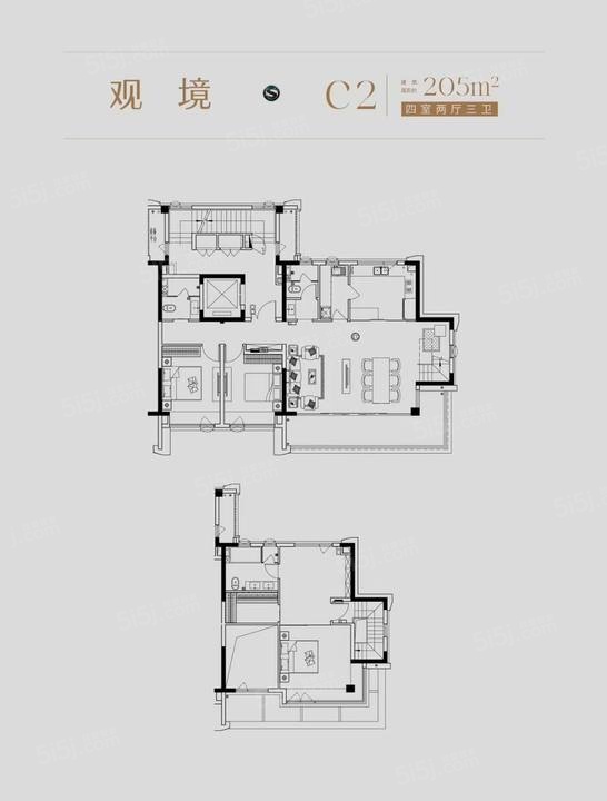 半岛4室2厅3卫