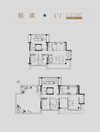 4室2厅3卫户型图