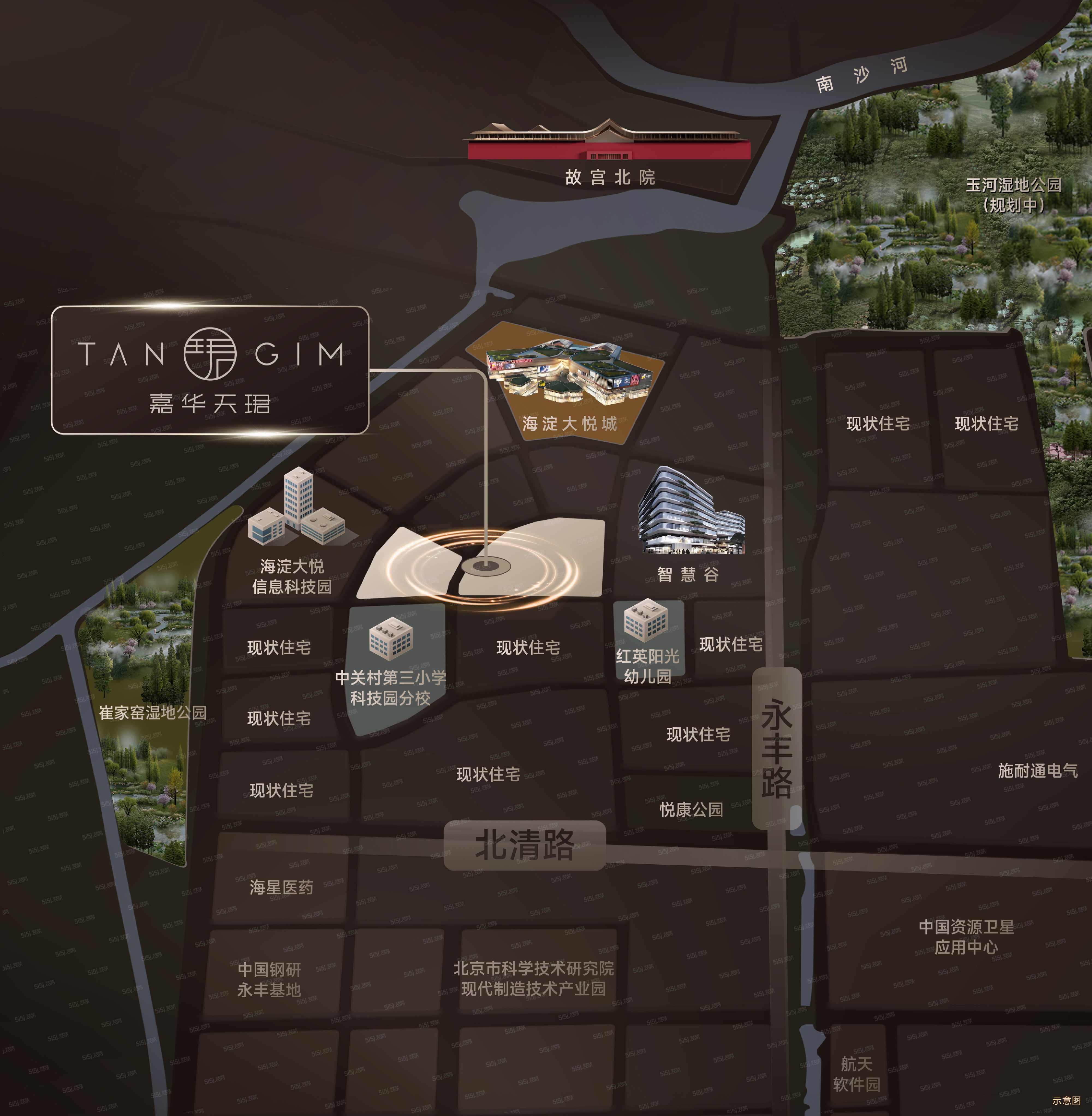 保利建工嘉华天珺配套图