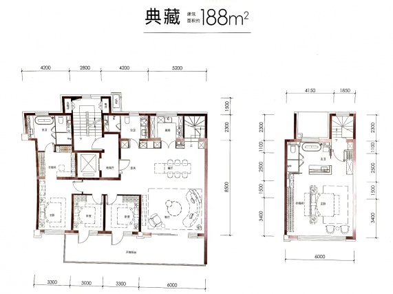 4室2厅2卫户型详情