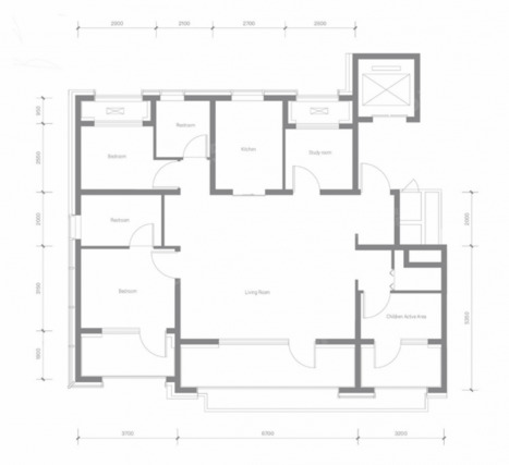 4室2厅2卫户型详情