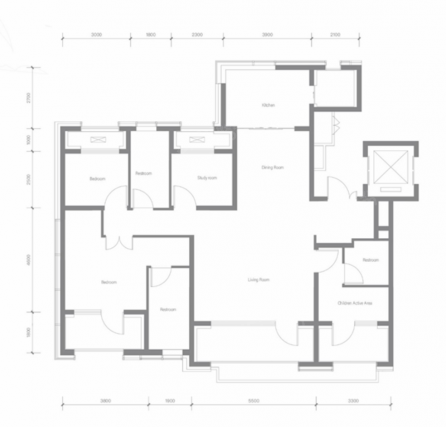 4室2厅3卫户型详情