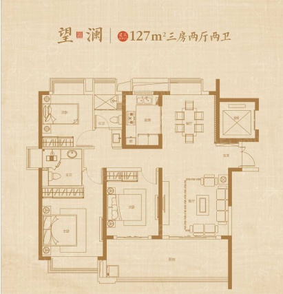 3室2厅2卫户型详情