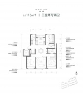 保利建工嘉华天珺3室2厅2卫