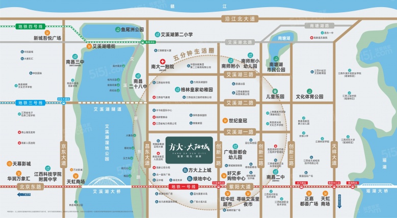 南昌方大太阳城区位图