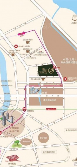 阳明花园区位图