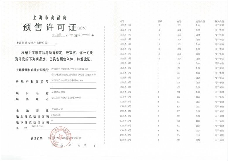 国贸鹭原预售许可证