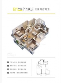 新澎湃国际社区3室2厅2卫