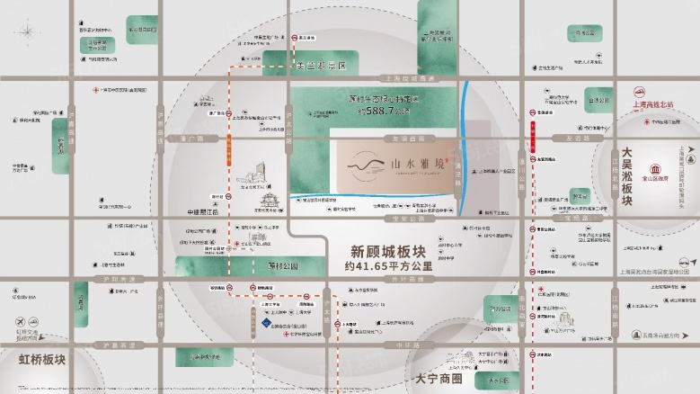 中建山水雅境区位图