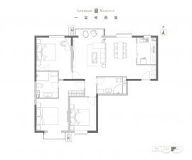 3室2厅2卫户型图