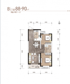 金泰苑住宅小区2室2厅1卫