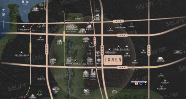 华侨城.雲湖别院区位图