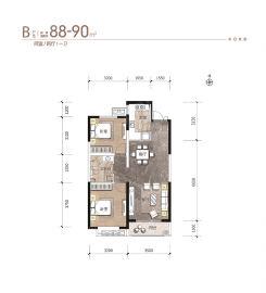 金泰苑住宅小区2室2厅1卫