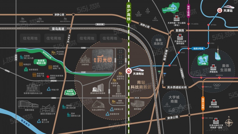 金地时光印区位图