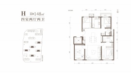 4室2厅2卫户型图