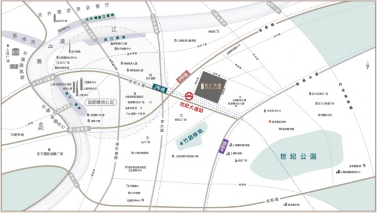 陆家嘴世纪臻邸区位图