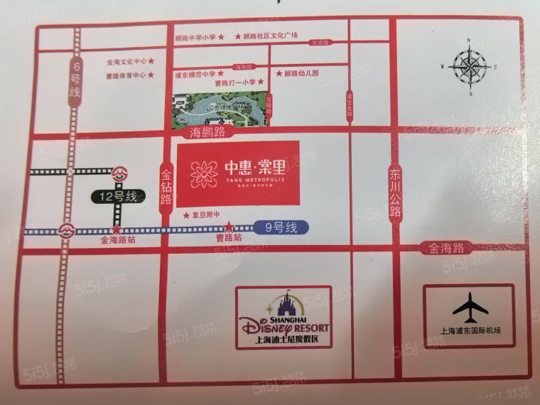 上海浦东棠里区位图