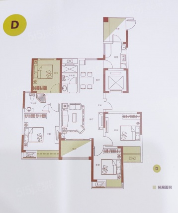 4室2厅2卫户型详情