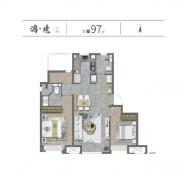 3室3厅2卫户型图