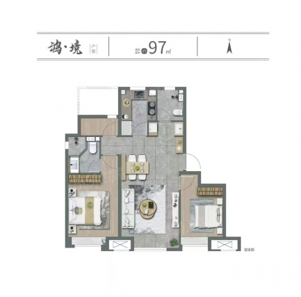 3室3厅2卫户型详情