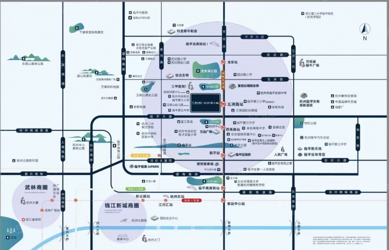 杭州第三城久境府区位图