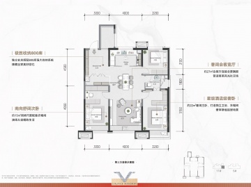 龙湖首创天琅3室2厅1卫