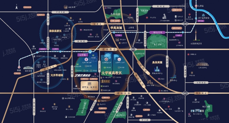 金地·藝墅家风华印区位图