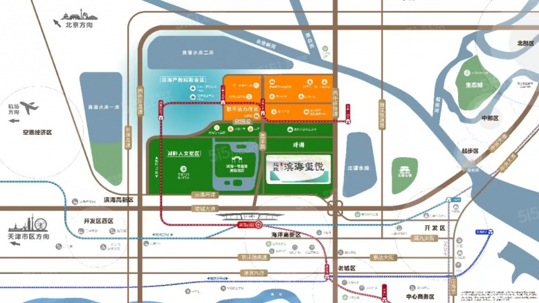 建投滨海玺悦区位图