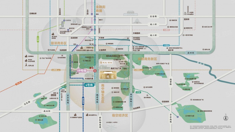 建发金茂观宸区位图