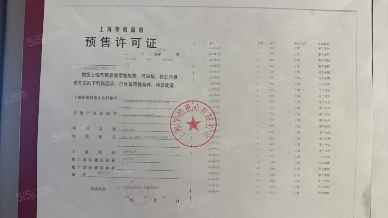 中建虹悦里预售许可证