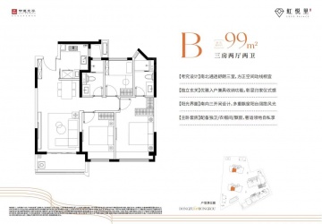 中建虹悦里3室2厅2卫