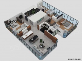 4室2厅3卫户型图