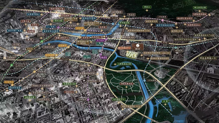 金基瞻月府区位图