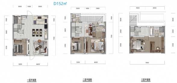 4室3厅3卫户型详情