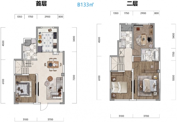 4室2厅3卫户型详情
